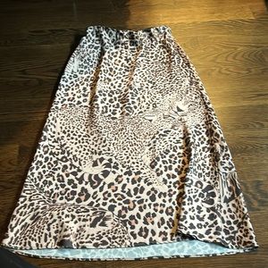 Aqua tiger midi slip skirt. Worn once excellent quality